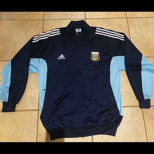 Vintage Adidas Argentina soccer fútbol jacket Sz L